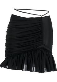 Nensi Dojaka ruched-detail mini skirt - Nero