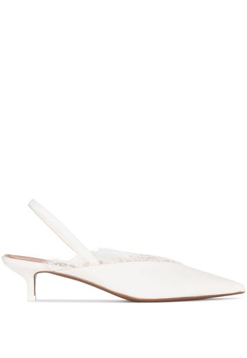 NEOUS Irena 40mm slingback pumps - Bianco