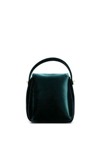 NEOUS velvet-finish shoulder bag - Verde