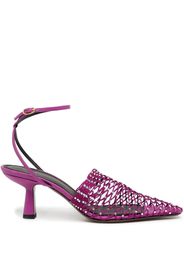 NEOUS 45mm crochet mules - Viola