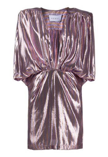 Chloe metallic-print dress