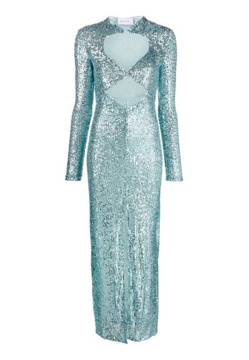 NERVI sequin-embellished cut-out dress - Blu