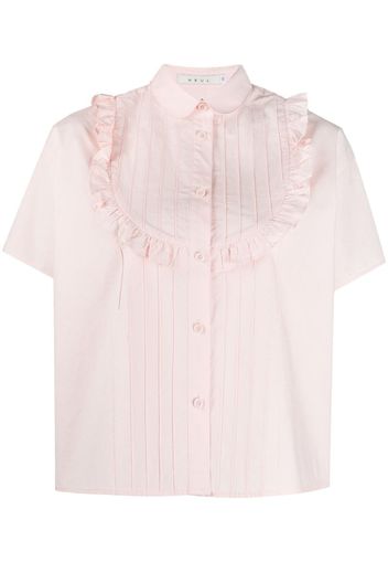 ruffled bib shirt