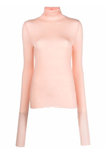 Neul roll neck knitted top - Rosa