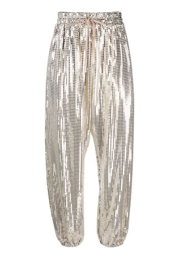 NEW ARRIVALS Pantaloni Tamara con paillettes - Argento