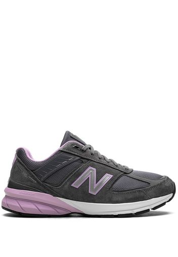 New Balance 990v5 "MiUSA Lead Dark Violet Glow" sneakers - Grigio