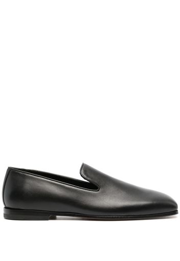 NEW STANDARD square-toe leather loafers - Nero