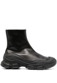 NEW STANDARD zip-up leather ankle boots - Nero