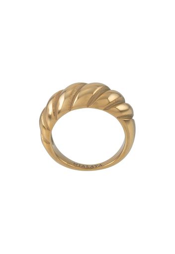 Nialaya Jewelry Anello croissant - Oro