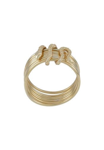 Nialaya Jewelry Anello con applicazione a serpente - Oro