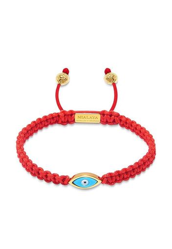 Nialaya Jewelry Bracciale Evil Eye - Rosso