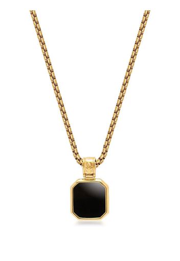 Nialaya Jewelry Square onyx pendant necklace - Oro