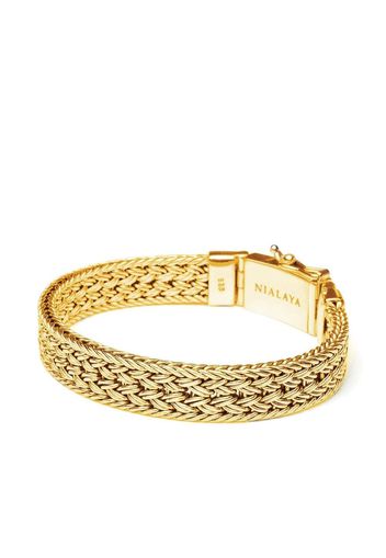 Nialaya Jewelry Bracciale a catena intrecciato - Oro