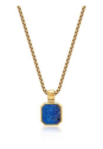 Nialaya Jewelry square pendant chain necklace - Oro