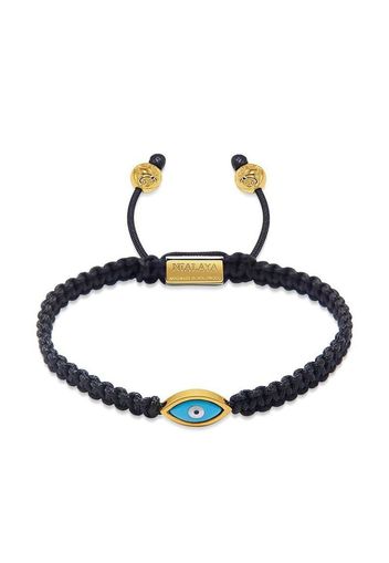 Nialaya Jewelry Bracciale Evil Eye - BLACK