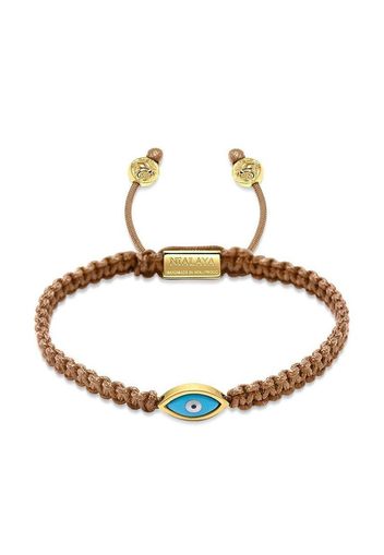 Nialaya Jewelry Evil Eye string bracelet - Marrone