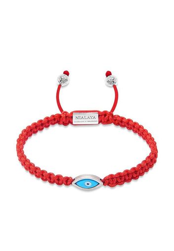 Nialaya Jewelry Evil Eye string bracelet - RED