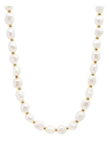 Nialaya Jewelry Choker con perle - Bianco