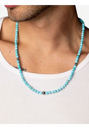 Nialaya Jewelry beaded turquoise necklace - Argento