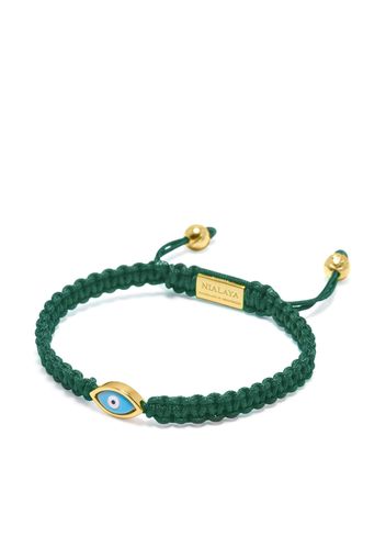 Nialaya Jewelry Bracciale con motivo smaltato - Verde