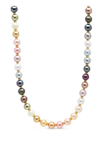 Nialaya Jewelry gold-plated pearl necklace - Rosa