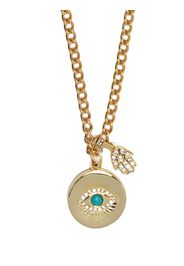 Nialaya Jewelry Collana con pendente Evil Eye e Hamsa - Oro