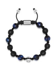 Nialaya Jewelry tiger-eye beaded bracelet - Nero