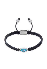 Nialaya Jewelry Evil Eye string bracelet - Nero