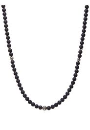 Nialaya Jewelry beaded onyx necklace - Argento