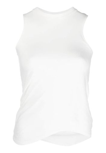 Niccolò Pasqualetti asymmetric ruched tank top - Bianco