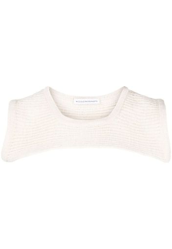 Niccolò Pasqualetti crochet-knitted crop top - Toni neutri