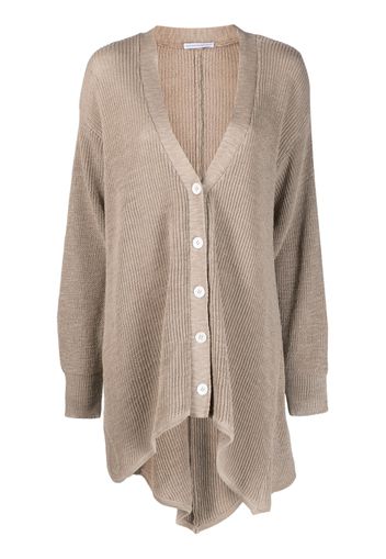 Niccolò Pasqualetti Cardigan asimmetrico - Marrone