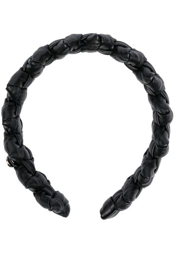 Niccolò Pasqualetti braided-leather headband - Nero