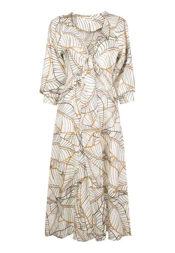 Asilah Vintage Palm midi dress