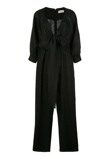 tied front jumpsuit