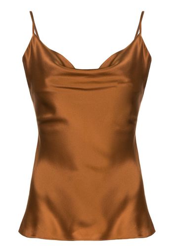 cowl neck satin camisole