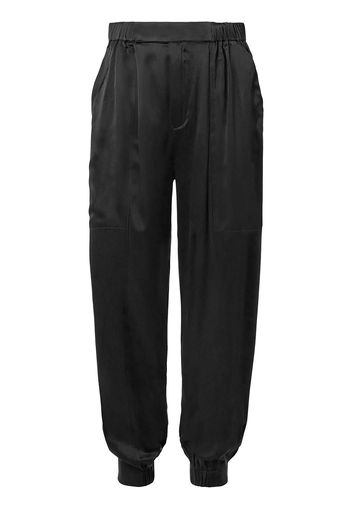 Nicholas Neha tapered silk trousers - Nero