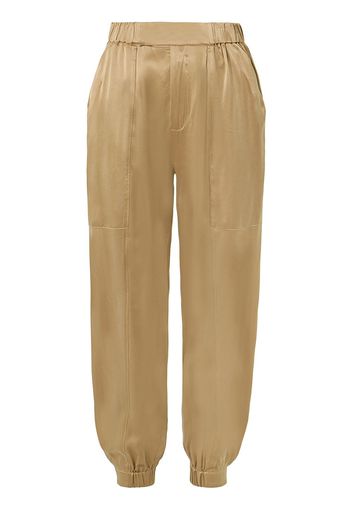 Nicholas Neha tapered silk trousers - Toni neutri