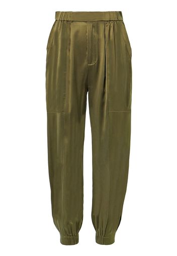 Nicholas Neha tapered silk trousers - Verde