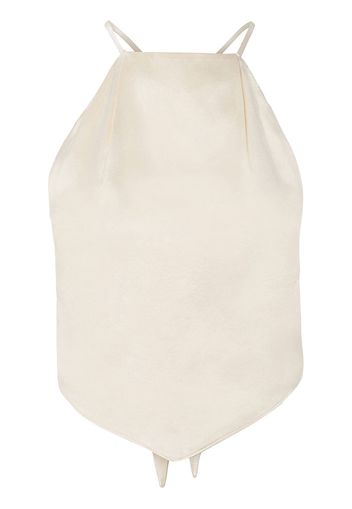 Nicholas Mika halter silk tank top - Bianco