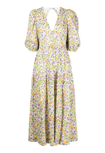 Nicholas Celie floral-print long dress - Giallo