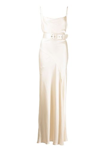 Nicholas Simone cowl neck gown - Toni neutri