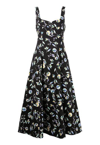 Nicholas Kiki floral-print maxi dress - Nero