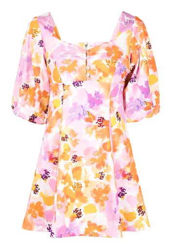 Nicholas Lydia floral-print mini dress - Viola