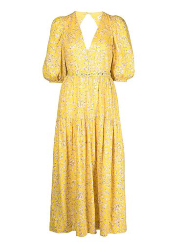 Nicholas Celie floral-print long dress - Giallo