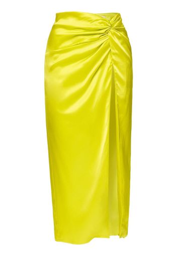 Nicholas Anisa gathered midi-skirt - Giallo