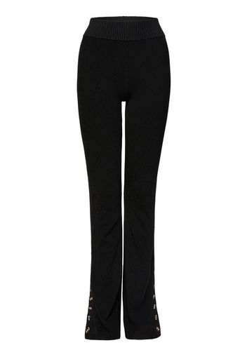 Nicholas Yenna buttoned flared trousers - Nero