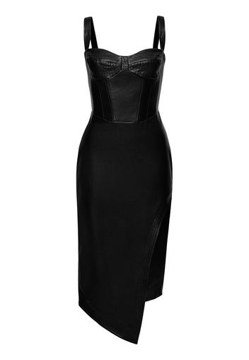 Nicholas Carolina corset midi dress - Nero