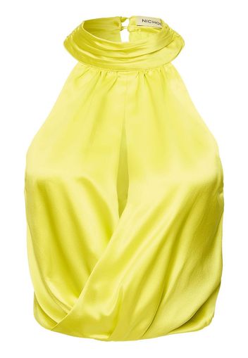 Nicholas Kai halter neck silk top - Giallo