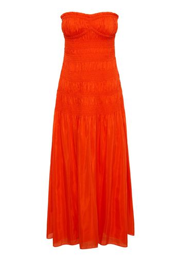 Nicholas Kalli strapless ruched dress - Rosso